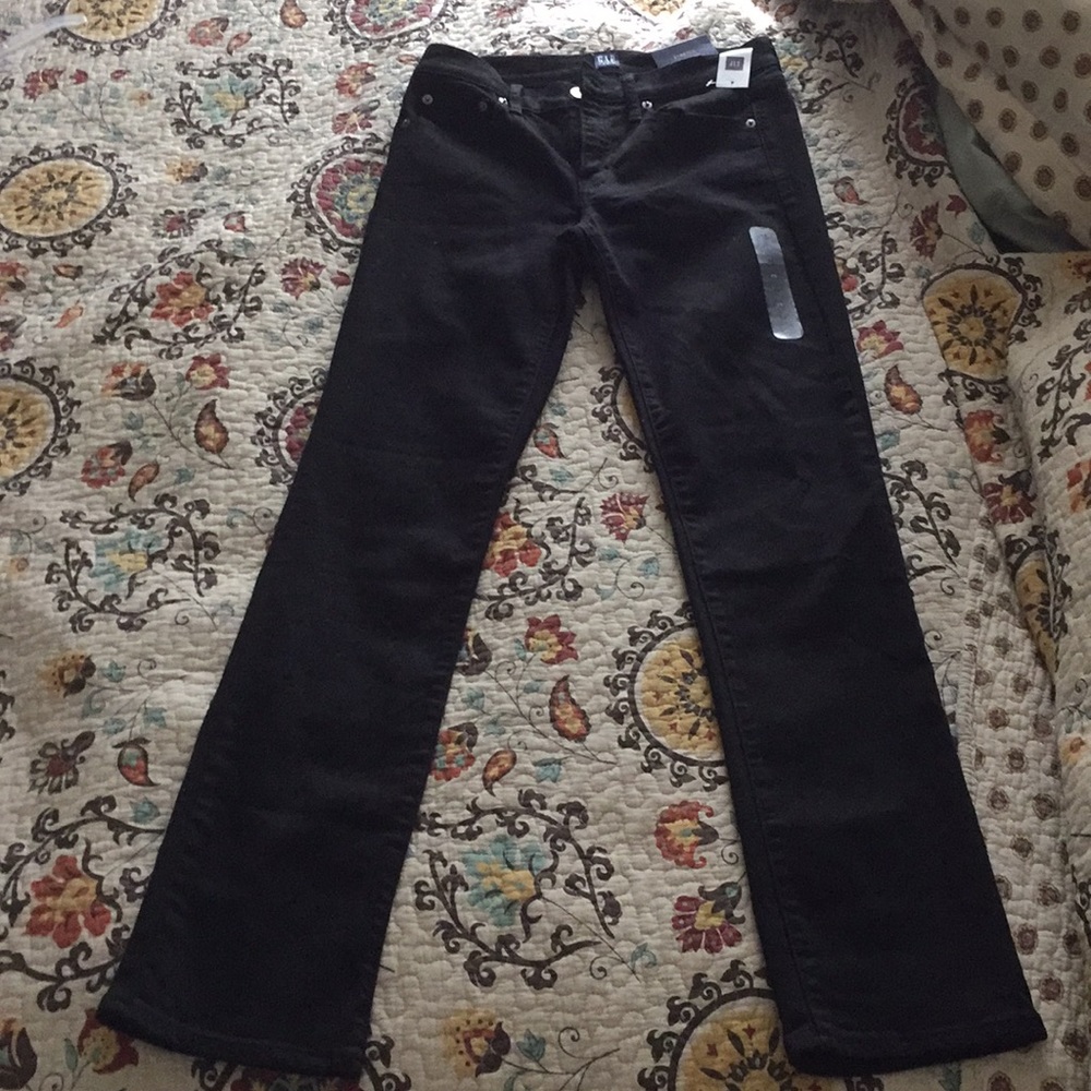 Gap straight black jeans